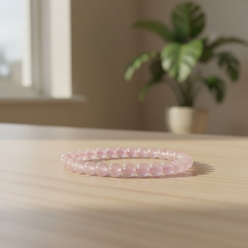Rosenkvarts krystalarmbånd 8 mm