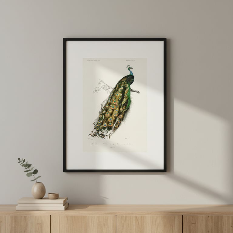 Plakat Indisk Påfugl