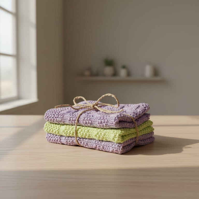 Opskrift: gæstehåndklæder med perlestrik