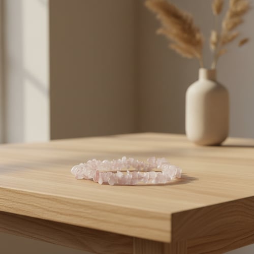 Chip Little Rosenkvarts Armbånd