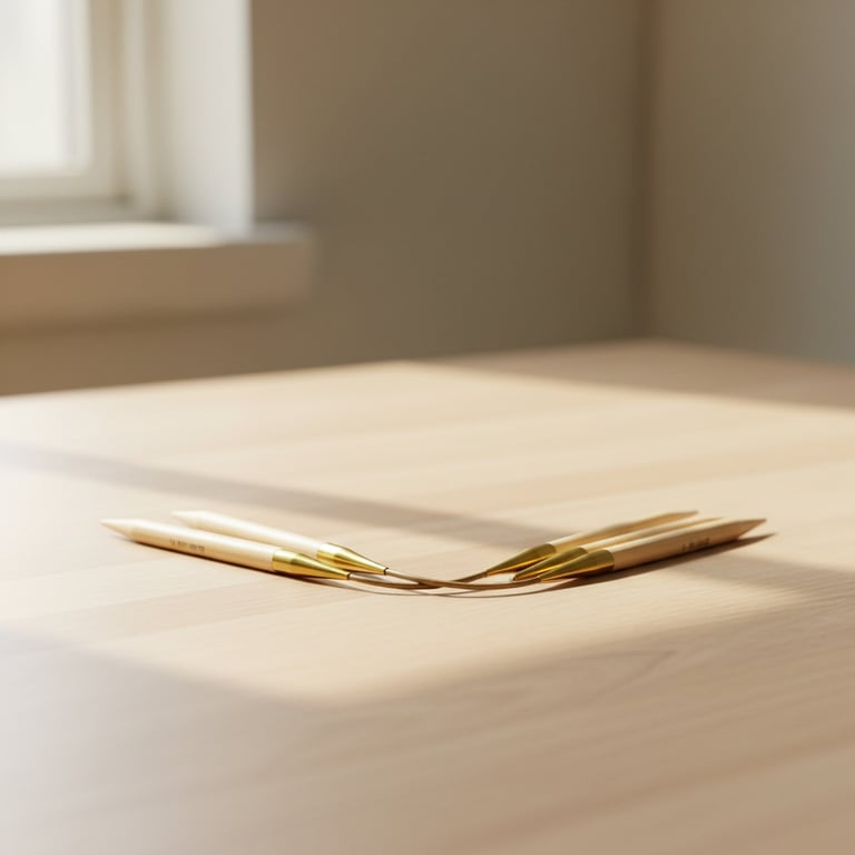 Udstyr: AddiCraSyTrio bambus strømpepinde 24 cm  - Vælg str. 2,0 - 8 mm