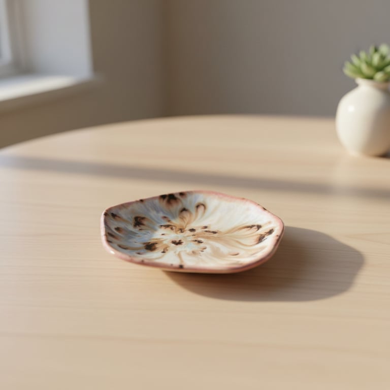 Smykkeskål. D: 9 cm