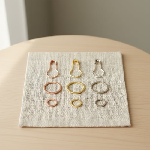 Tilbehør: CocoKnits - Precious Metal Stitch Marker i Ædel Metal